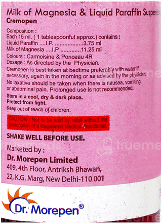 Cremopen Mint Flavour Sugar Free Suspension 170Ml